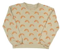 Béžová mikina s duhami