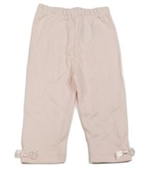 Svetloružové legíny s mašľami