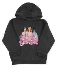 Antracitová mikina s Barbie a kapucňou Primark