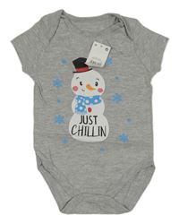 Nové - Šedé melírované body se sněhulákem Pep&Co