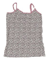 Biely vzorovaný top Pepperts