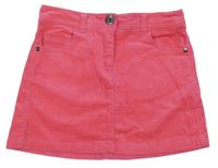 Tmavoružová menšestrová sukňa Next