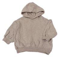 Béžová melírovaná mikina s kapucňou H&M