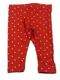 Červené bodkovaná é legíny Primark