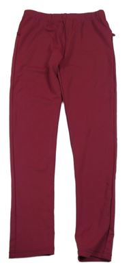 Vínové sportovní legíny 