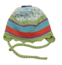 Nové - barevná pruhovaná podšitá čepice 