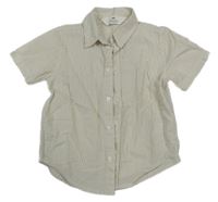 Béžová pruhovaná košile H&M