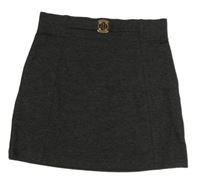 Tmavosivá elastická sukňa River Island