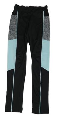 Čierno-sivo-svetlomodré športové legíny zn. Ergeenomixx