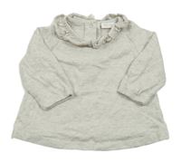 Světlešedé triko s volánkem Next