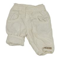 Biele podšité manšestráky