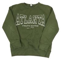 Khaki mikina s nápismi Yigga