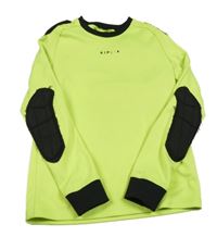 Neonově žluto-černé brankařské triko Kipsta