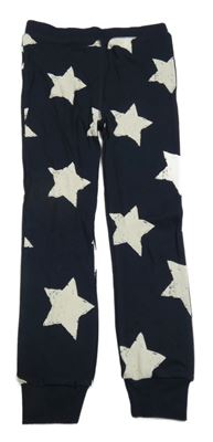 Tmavomodro-bílé pyžamové kalhoty s hvězdami Next
