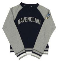 Tmavomodro-sivá mikina s nápise - Harry Potter