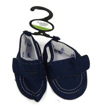 Nové - Tmavomodré sametové capáčky Matalan