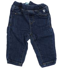 Tmavomodré teplákové rifle Obaibi 