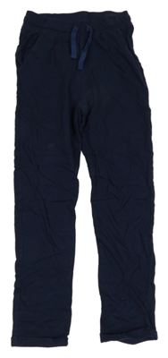 Tmavomodré ľahké tepláky H&M