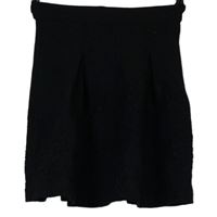 Dámska čierna vzorovaná sukňa