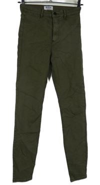Dámske khaki skinny rifle Zara