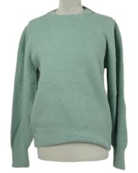 Nové - Dámský světlemodrý chlupatý svetr Primark 