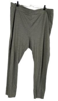 Dámske čierno-béžové vzorované legíny TU