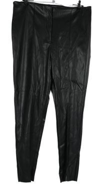 Dámske čierne koženkové nohavice Primark