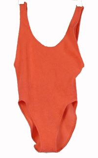 Dámske neónově oranžové žabičkové jednodielne plavky Asos