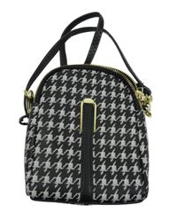 Dámská černo-bílá vzorovaná cross body kabelka 