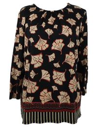 Dámské černo-béžovo-červené vzorované triko Gerry Weber 