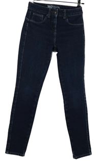 Dámské tmavomodré skinny rifle Next 