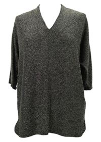 Dámske čierno-zlaté trblietavé svetrové tričko M&S