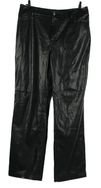 Dámské černé koženkové kalhoty Savida 