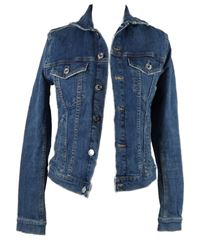 Dámská tmavomodrá riflová bunda H&M