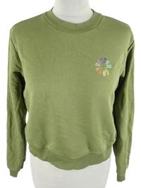 Dámská khaki mikina s nápisem Scotch&Soda 