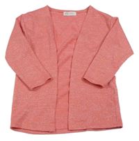 Ružový trblietavý úpletový cardigan H&M