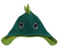 Zelená fleecová čepice s ostny - dinosaurus George vel.104-116