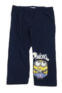 Tmavomodré capri legíny s Mimoněm