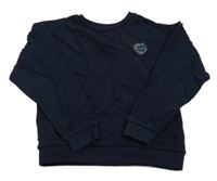 Tmavomodrá mikina s nápisom Kiabi