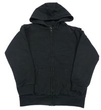 Černá propínací mikina s kapucí Primark