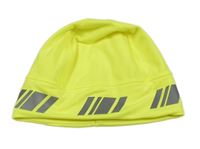 Neonově žlutá běžecká čepice