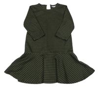 Černo-khaki kockované šaty Name it