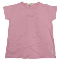 Ružové tričko s nápisom