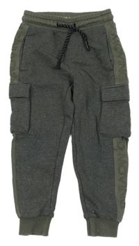 Khaki tepláky s kapsami WE