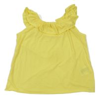 Žlté tričko s volánem H&M
