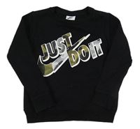 Čierna mikina s nápisom Nike