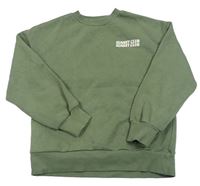 Khaki mikina s nápismi zn. Candy Couture