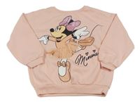 Svetloružová mikina s Minnie Disney