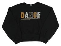 Čierna crop mikina s nápisom Next