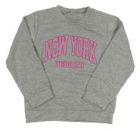 Sivá mikina s nápisom